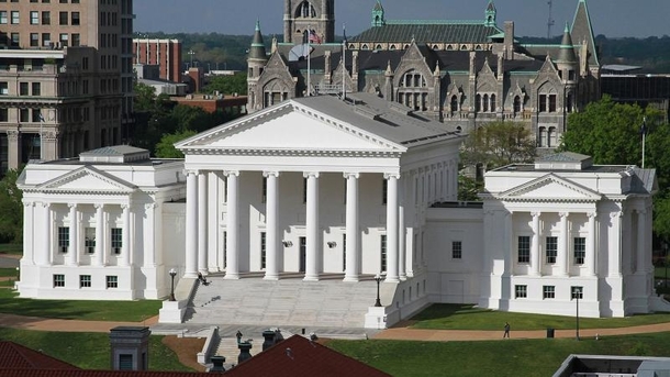 The Virginia State Capitol Designed by Thomas Jefferson The two wings added to separate the chambers in 