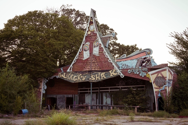 The Wacky Shack at the abandoned Williams Grove Amusement Park 