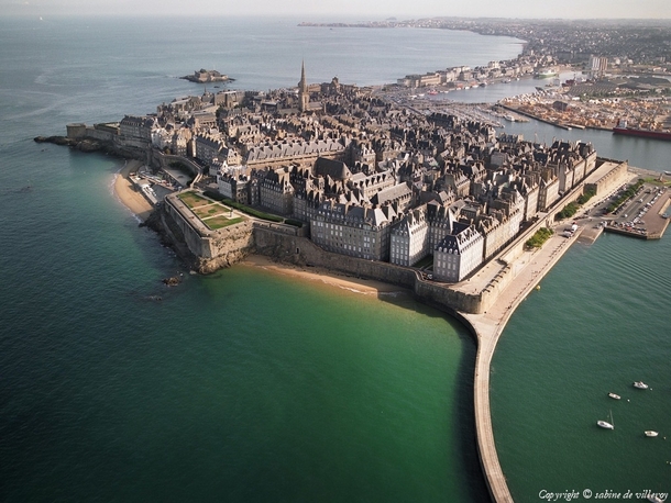 The walled city of Saint-Malo in Brittany the center of French Piracy 