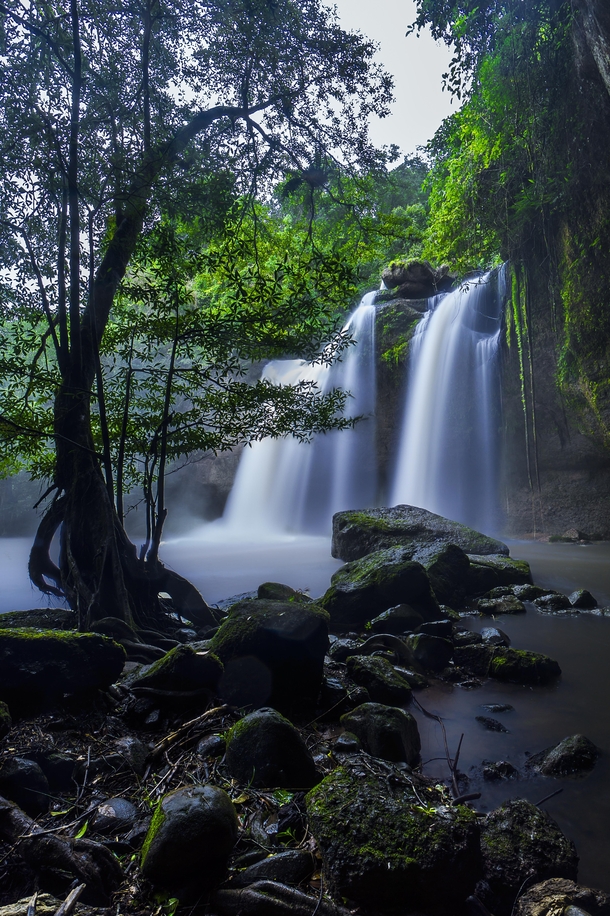 The waterfall from the movie The Beach Khao Yai National Park Thailand Davidsun 