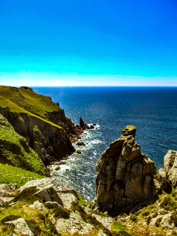 The west coast of Lundy Island in the Bristol Channel 