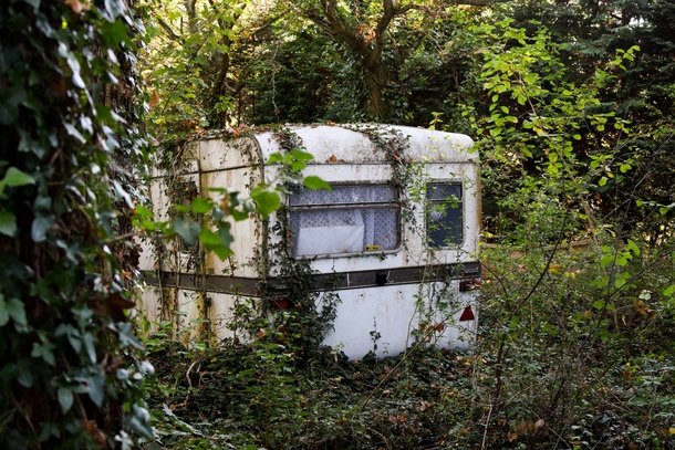 This abandoned caravan I found in the woods UKOC