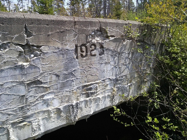 This abandoned railway culvert is decaying in a very pleasing manner 