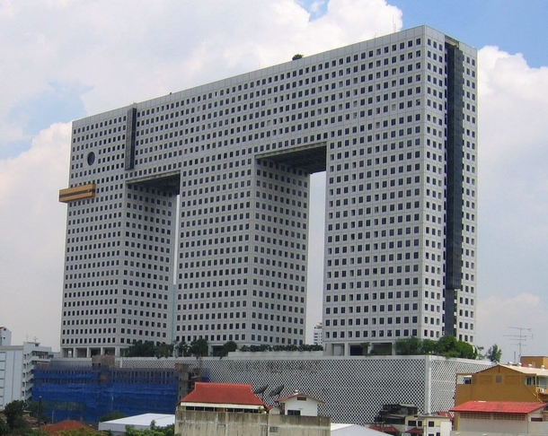 This Bangkok high-rise looks like a rudimentary LEGO elephant 