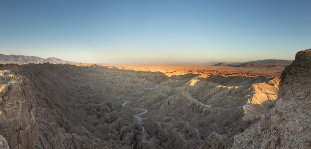 This image is a seven-shot stitch panorama and a pain to edit on my aging PC in the ned worth it though Fonts point at Anza Borrego Desert California 