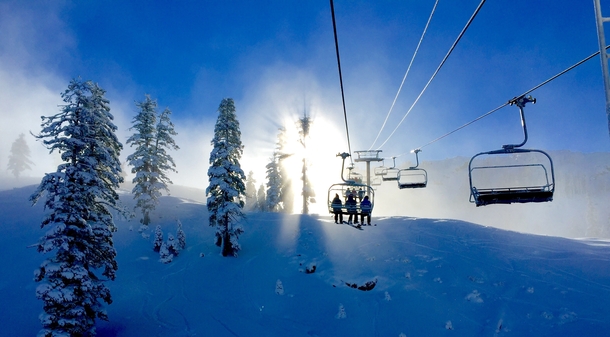 This is actually the chairlift to heaven 