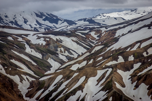This picture looks like a painting Landmannalaugar Iceland 