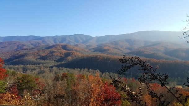 This was my view of the Great Smoky Mountains over the weekend 
