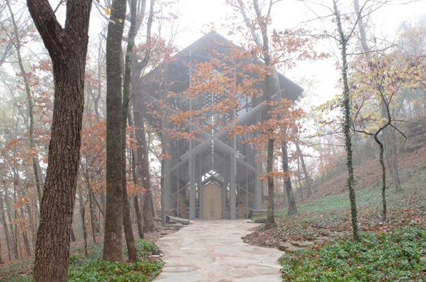 ThornCrown Chapel in the Dense Forest of Arkansas