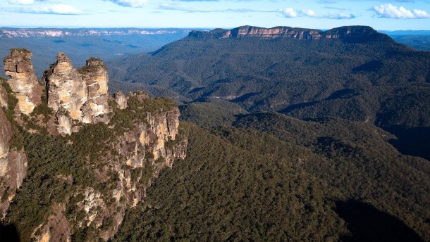 Three Sisters Blue Mountains World Heritage area NSW Australia 