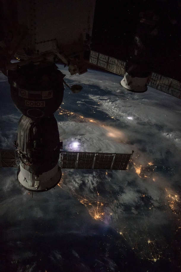 Thunderstorms as seen from the ISS 