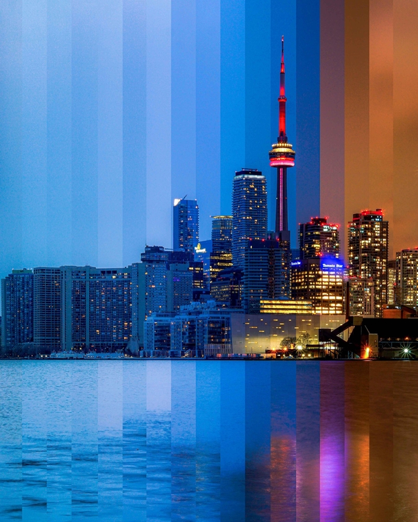 Time Slices of Toronto Skyline