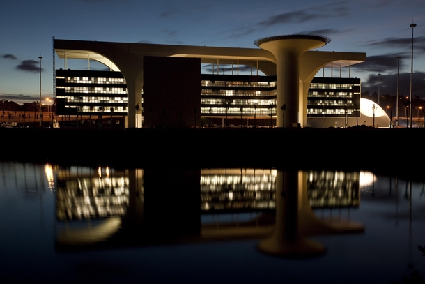 Tiradentes Palace in Belo Horizonte Brazil by Oscar Niemeyer  
