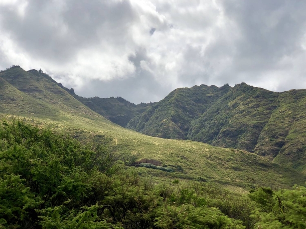 Today I got married in Waianae Hawaii and the mountains here are so beautiful 