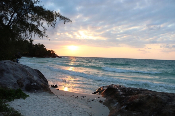Todays sunrise in Koh Rong Cambodia 