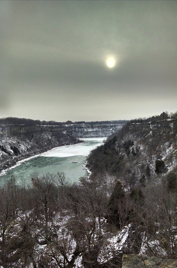 Took my dog for a walk and stumbled upon a beautiful view Something about the sky is so serene Niagara Gorge Niagara Falls Canada 