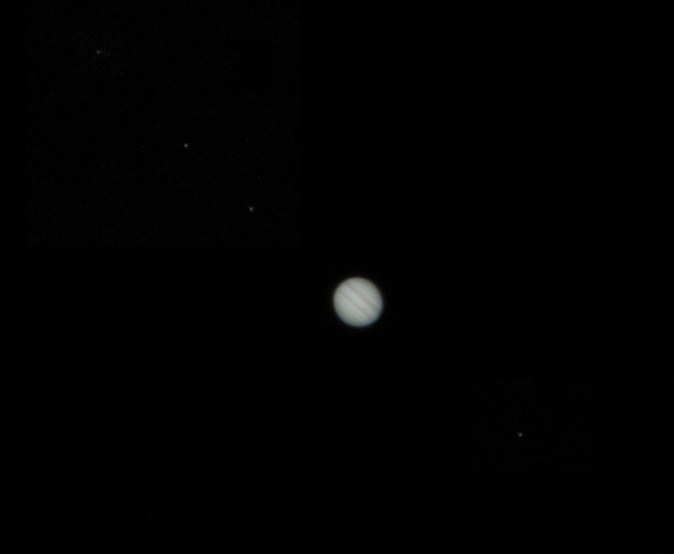 Took this of Jupiter and Galilean Moons Last Night 
