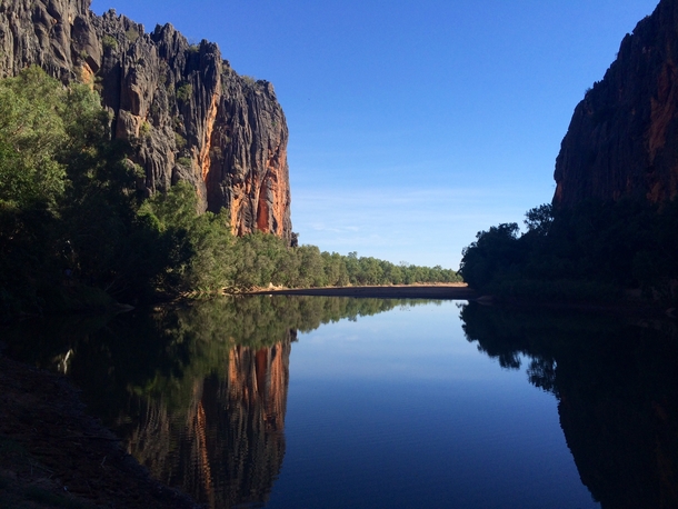 Took this photo with my phone at Windjana Gorge National Park in WA Australia 