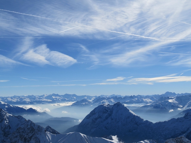 Top of Zugspitze Garmisch-Partenkirchen Germany 