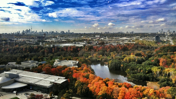 Toronto in Autumn from the IOF Building  in rToronto