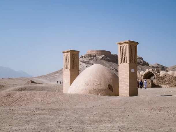 Tower of Silence Wind Towers and Ice Chamber Yazd Iran