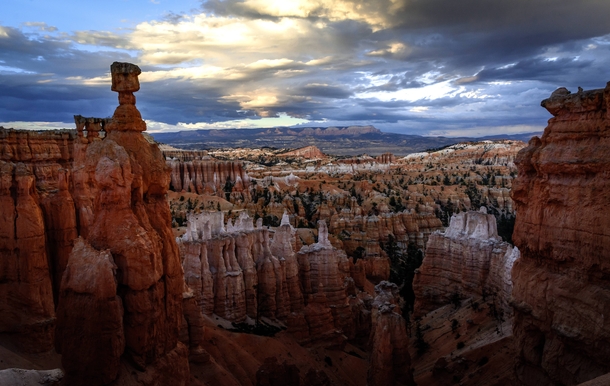 Trail on Top of Bryce Canyon in Utah 