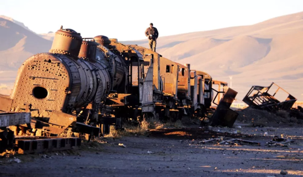 Train graveyard in Bolivia