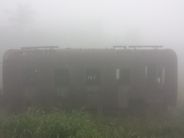 Train wagon under fog So Paulo - Brazil 