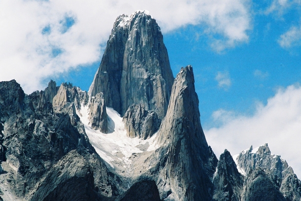 Trango Towers - A group of towers in the Baltoro Muztagh range rising up to  ft  m above sea level It also features some of the tallest cliffs in the world including the greatest nearly vertical drop on earth at  ft  m 
