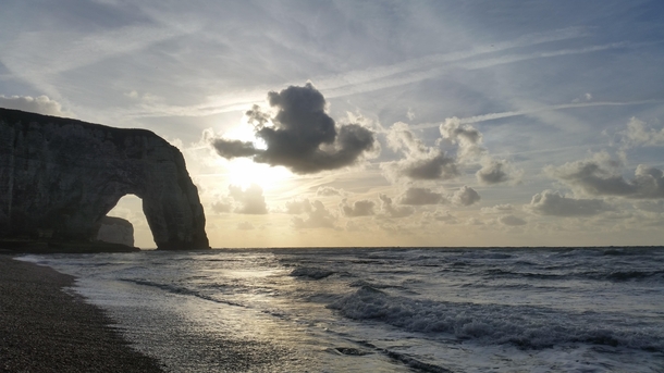 tretat view on the Manneporte Normandy France - 
