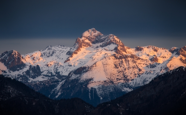 Triglav highest peak in Slovenia catching morning light OCx