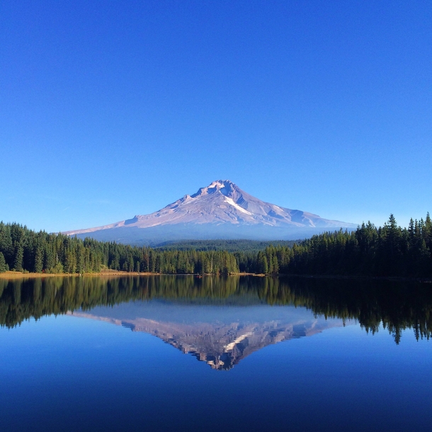 Trillium Lake Oregon- Symmetry in Nature 