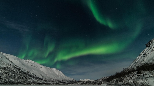 Tromso Norway - The Northern Lights at night 