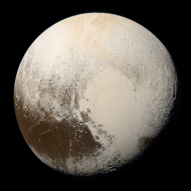 True color photo of Pluto
