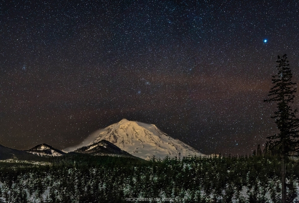 Truly amazing work Mt Rainier with Sirius WA by Mark Rehberg