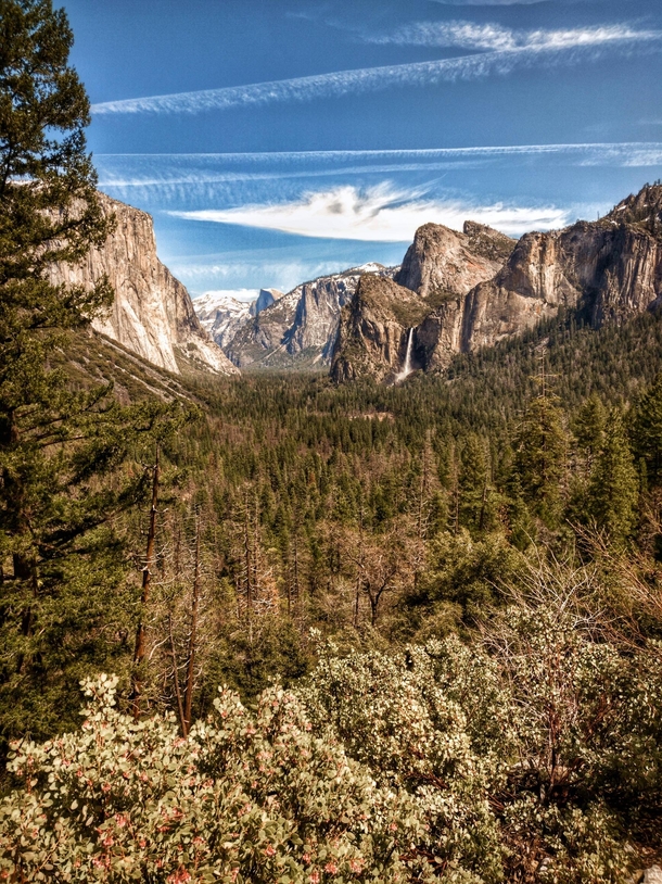 Tunnel View El Capitan and Half Dome Yosemite CA  X