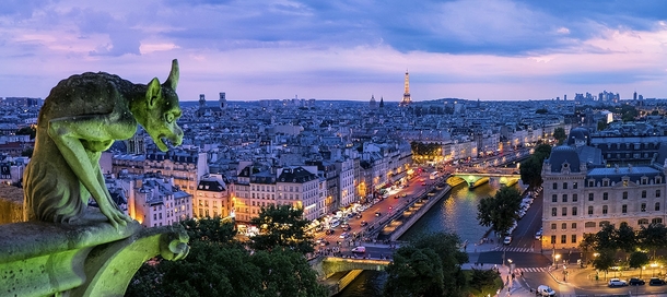 Twilight over Paris 