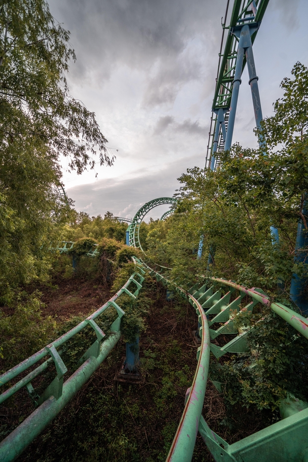 Twists and turns Abandoned Rollercoaster 