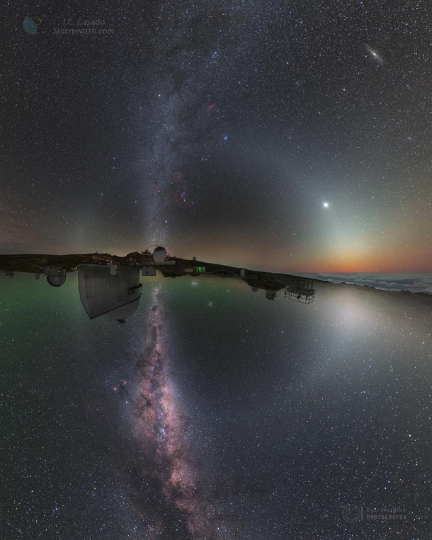 Two Hemisphere Night Sky by Petr HorlekESO Juan Carlos CasadoIAC TWAN