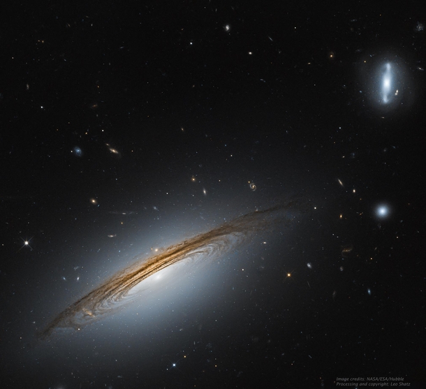 UGC  The Fastest Rotating Galaxy Known by NASA ESA and Hubble Processing amp Copyright Leo Shatz