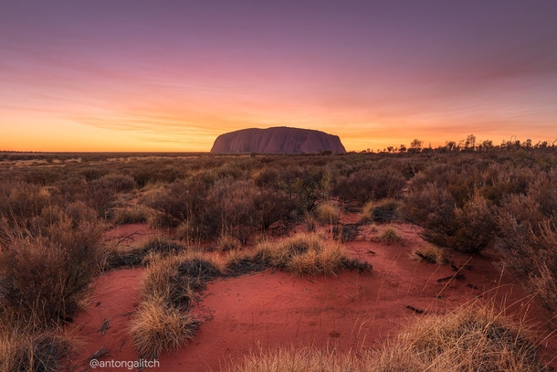 Uluru at sunrise 