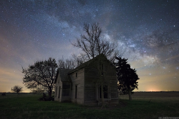 Under a Nebraska night sky 