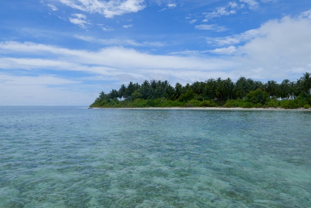 Uninhabited island in the southern Maldives  OC