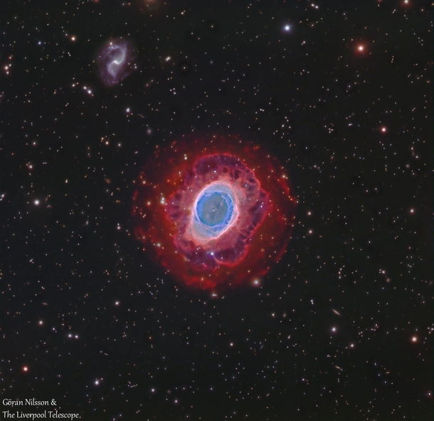 Unique View Of The Ring Nebula M In HaRGB From The Liverpool Telescope On La Palma