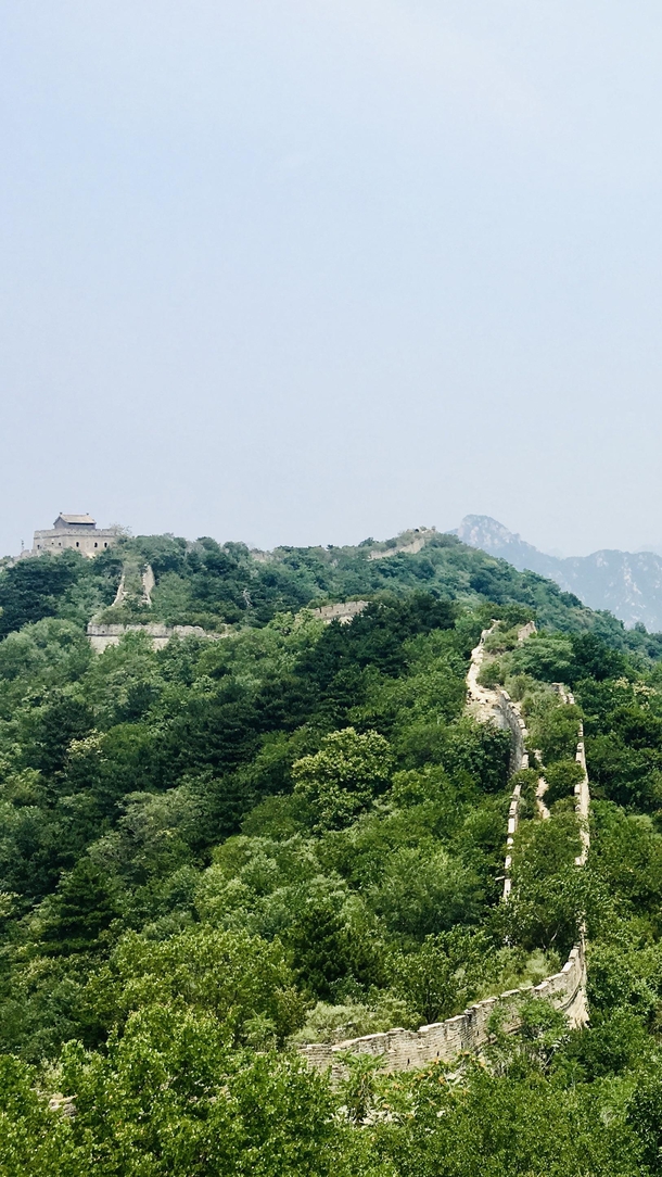 Unrestored section of the Great Wall of China