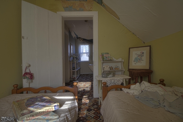 Untouched Bedroom Inside an Abandoned House with Everything Left Behind 