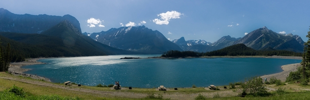 Upper Kananaskis Lake in Alberta Canada 