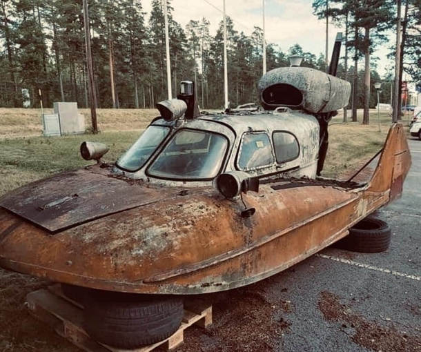 USSR amphibious vehicle on a property I visited