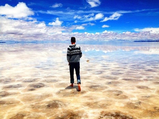 Uyuni Salt Flats in Bolivia  x 