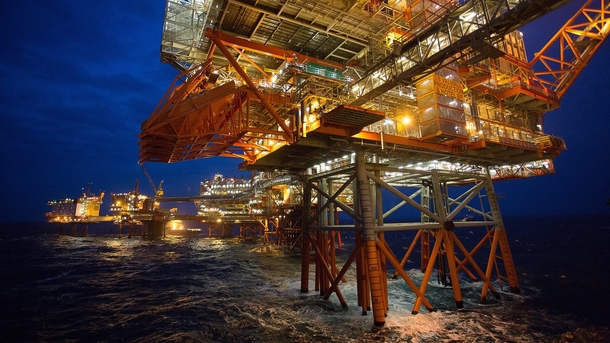 Valhall oil drilling platform in the southern Norwegian North Sea 